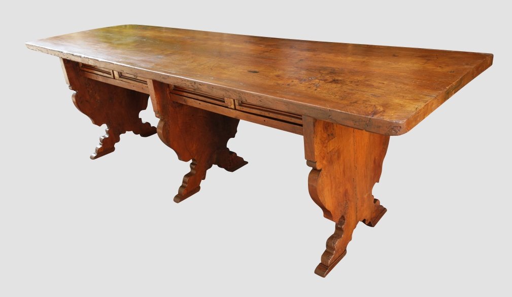 Italian Table Of Religious Community, 260 Cm, XVII-photo-2