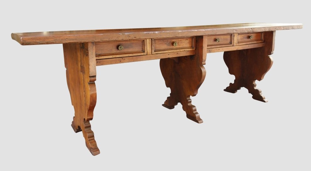 Italian Table Of Religious Community, 260 Cm, XVII-photo-4