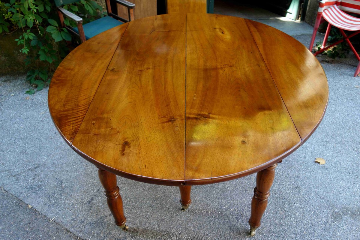 Table à Pieds Jacob En Noyer D’isère, Fin XVIIIe, 405 Cm-photo-2