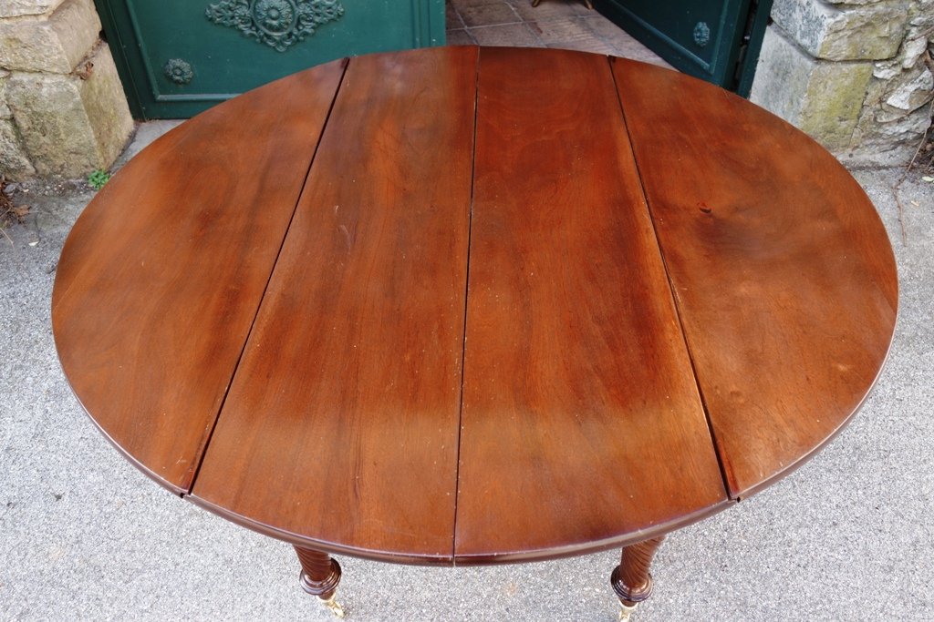 Table De Banquet Restauration / Louis Philippe En Acajou, 440 Cm-photo-2