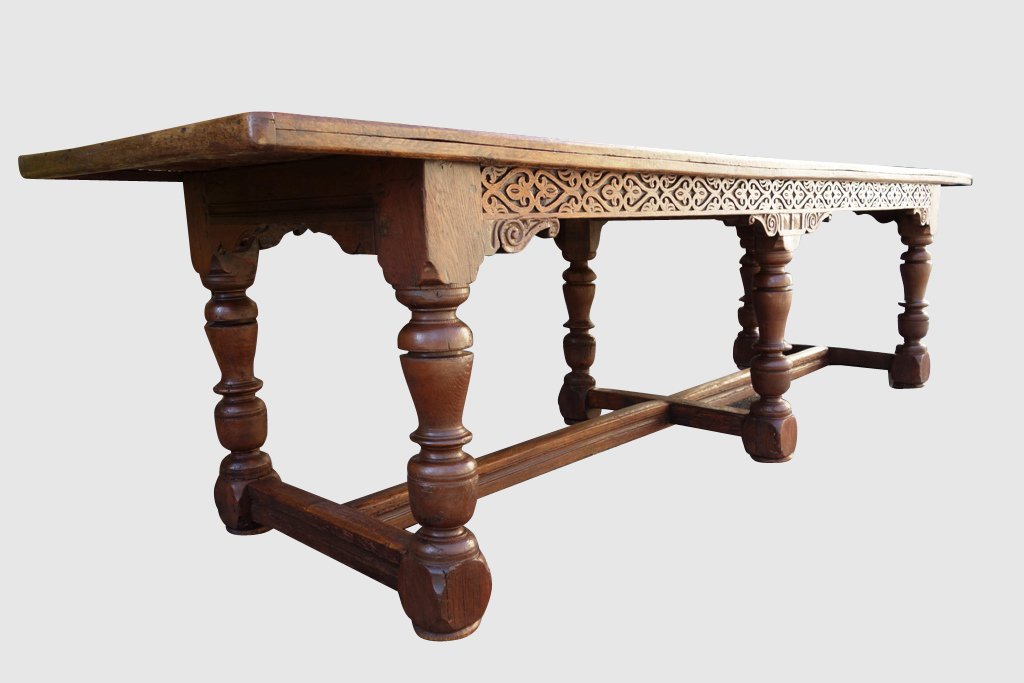 Grande Table De Communauté Ouvragée, 3 Mètres-photo-1