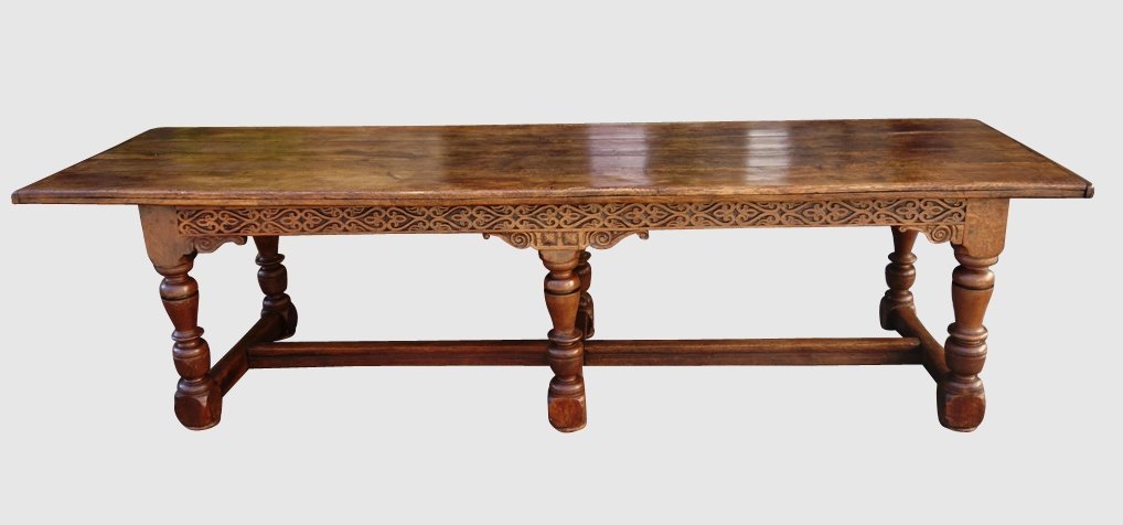 Grande Table De Communauté Ouvragée, 3 Mètres-photo-8
