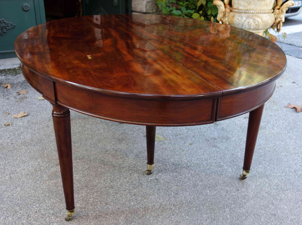 Importante Table De Banquet En Acajou De Cuba, 6 Mètres Environ, Fin XVIIIe-photo-2