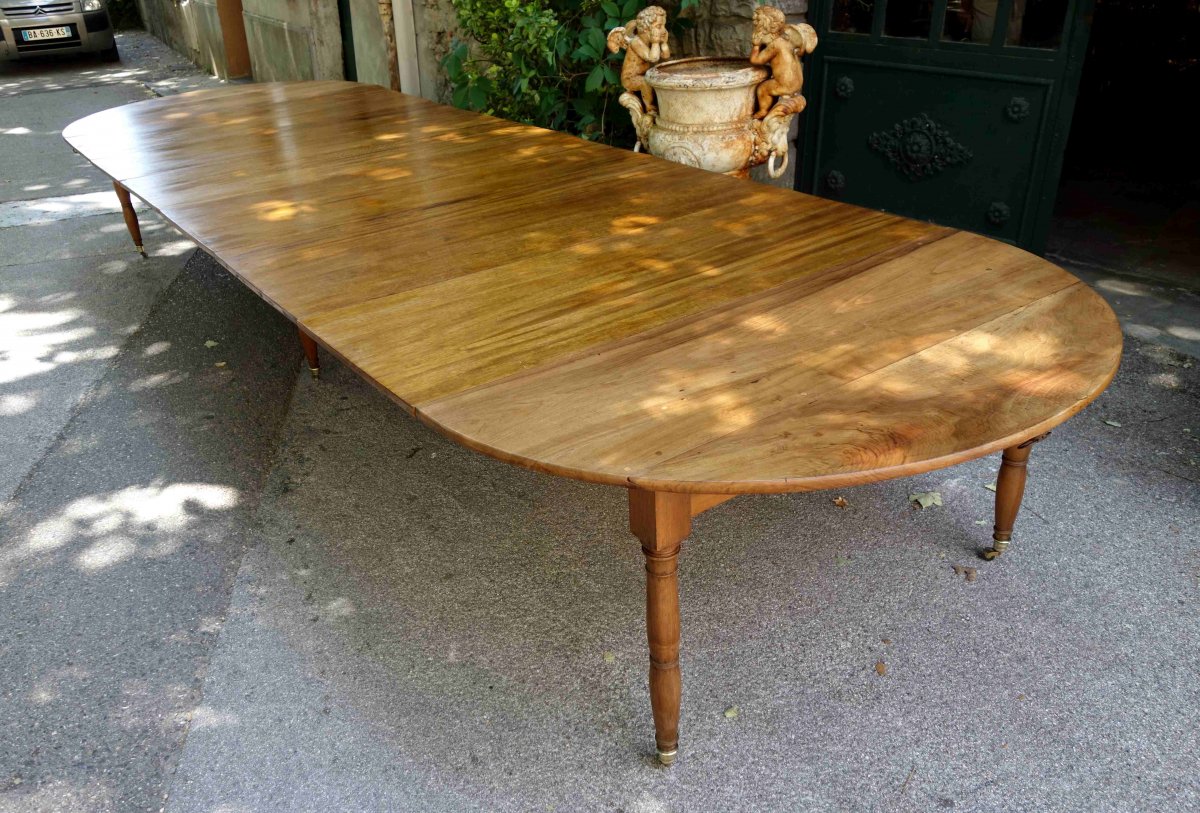 Table De Conférence Louis-philippe En Noyer, 515 Cm-photo-2