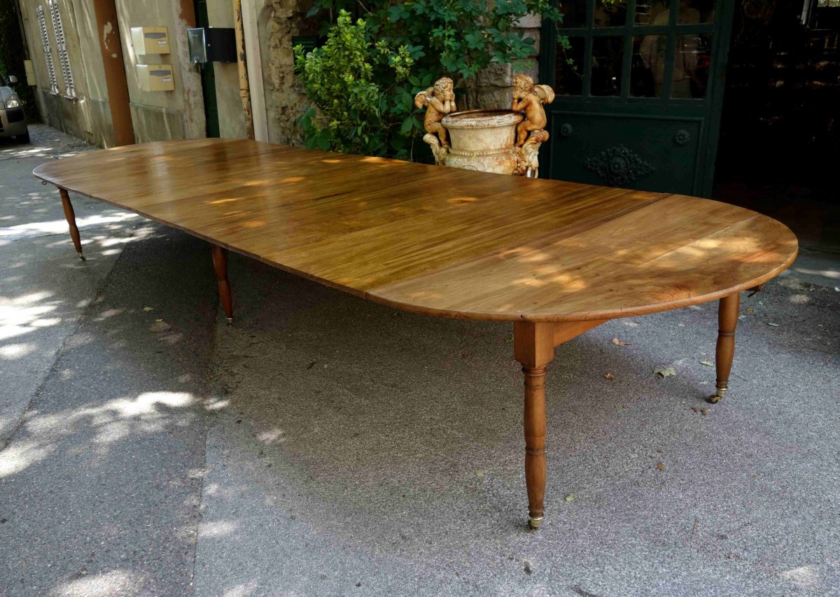 Table De Conférence Louis-philippe En Noyer, 515 Cm-photo-3