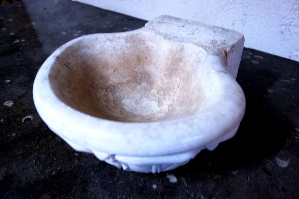 Carrara Marble Stoup-photo-1