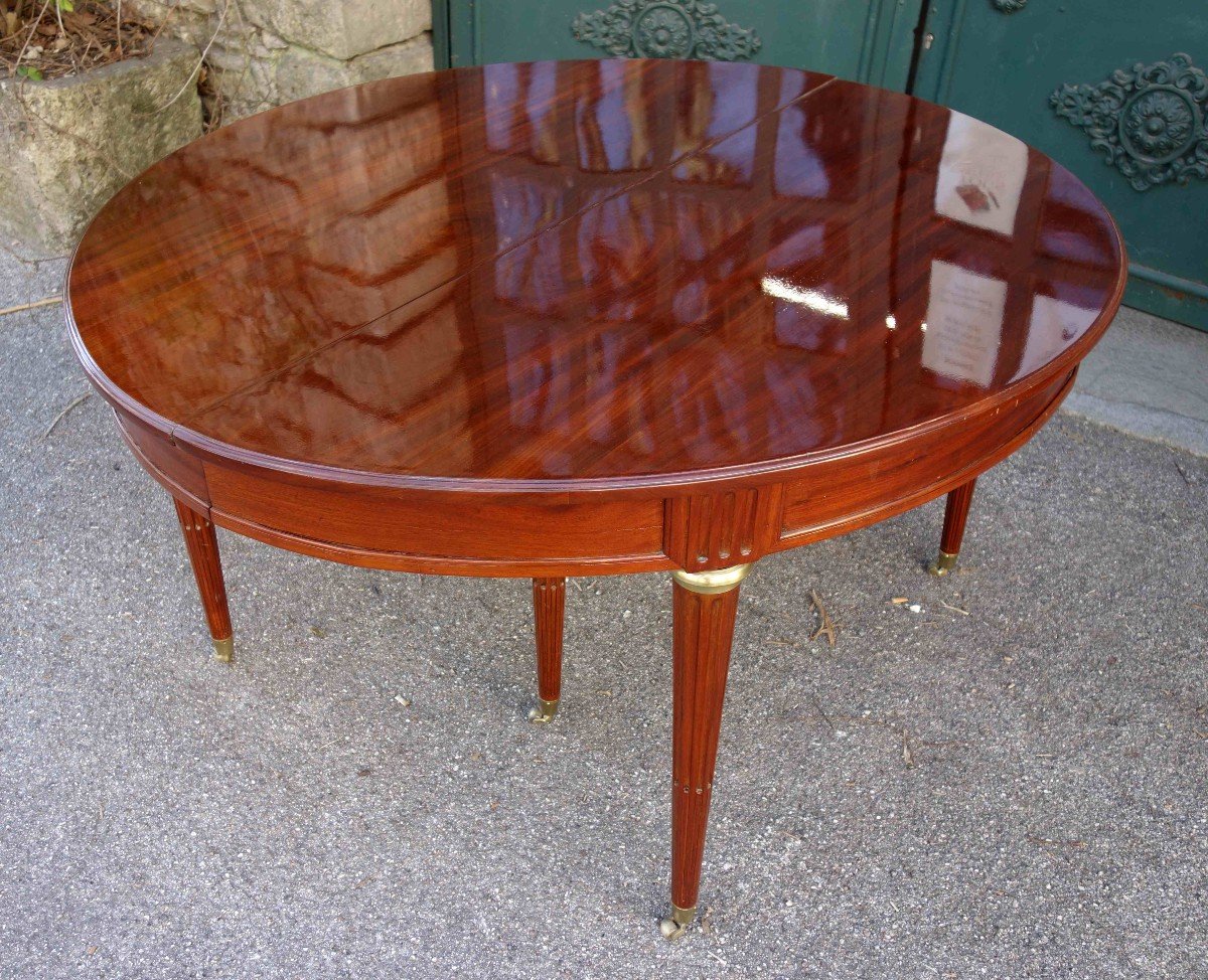 Large Mahogany Banquet Table, 4 Meters-photo-2