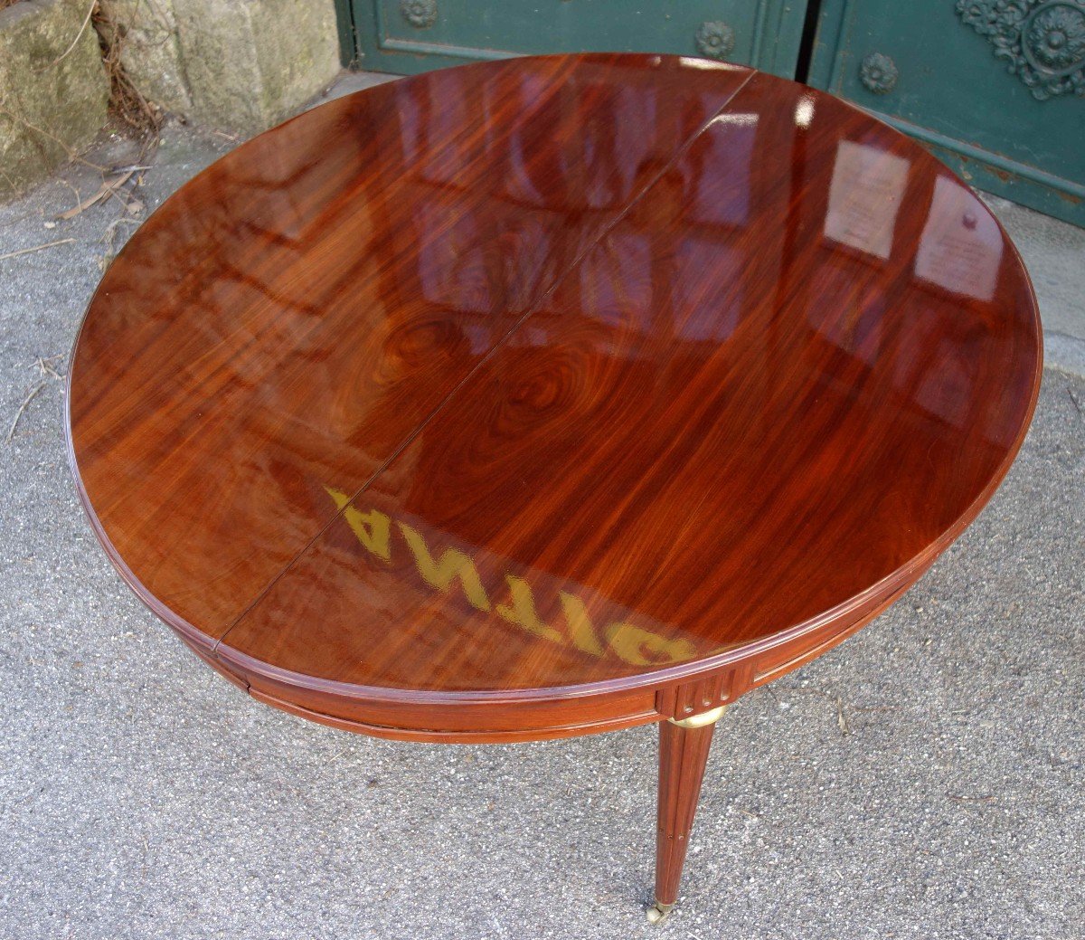Large Mahogany Banquet Table, 4 Meters-photo-1