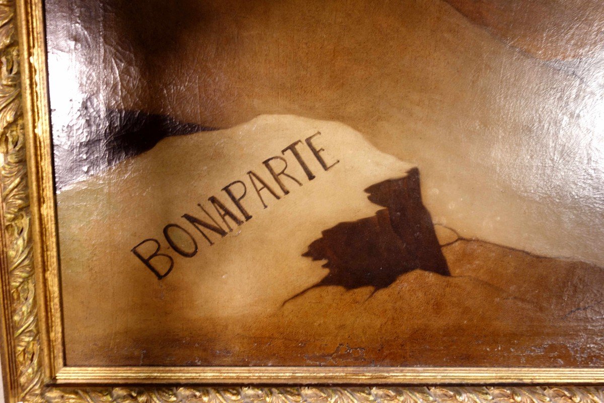 Large Painting Of Napoleon According To David By Tosti-photo-4