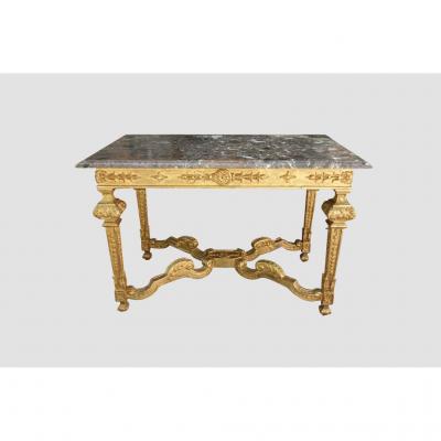 Table Hunting In Golden Wood Style Louis XIV, XIX