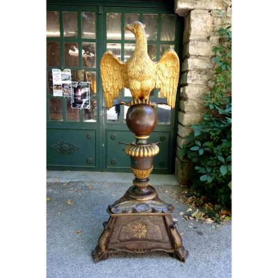 Large Lectern In The Golden Wood Eagle, Eighteenth Century