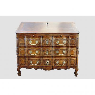 Bureau Scriban Provençal En Noyer, XVIIIe