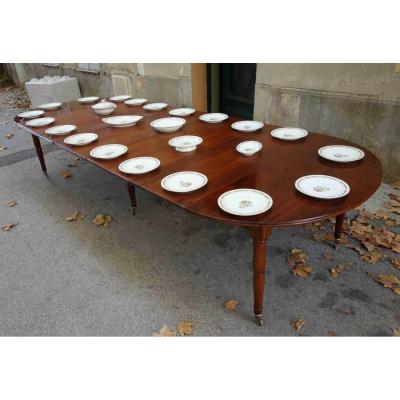 Table Louis-philippe En Acajou à 6 Pieds Jacob, 350 Cm