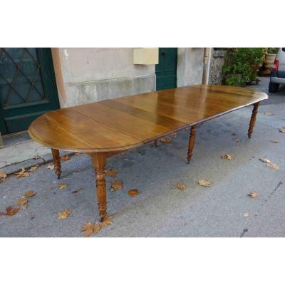 Table Louis Philippe In Walnut, 330 Cm