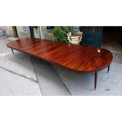 Important Cuban Mahogany Banquet Table, Approx 6 Meters, Late Eighteenth