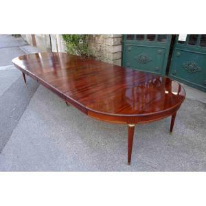 Large Mahogany Banquet Table, 4 Meters