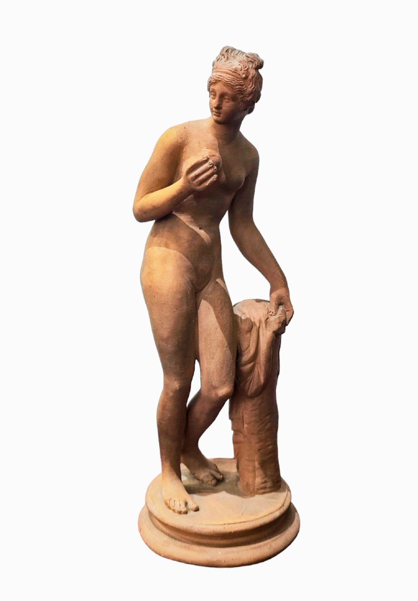 Sculpture Ancienne En Terre Cuite De La "vénus Du Pomo" Période Du Grand Tour