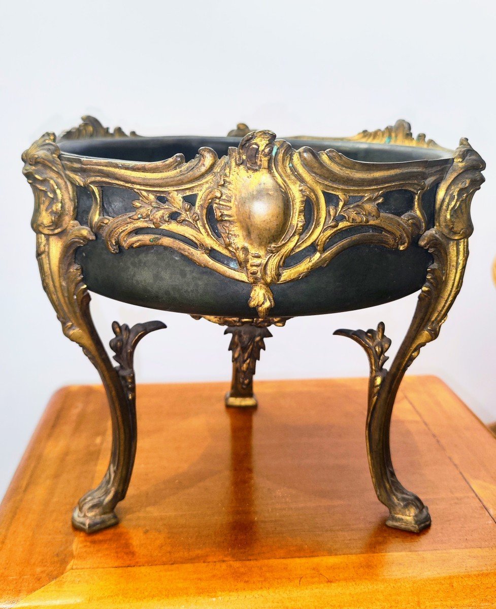 Antique French Bronze Napoleon III Planter