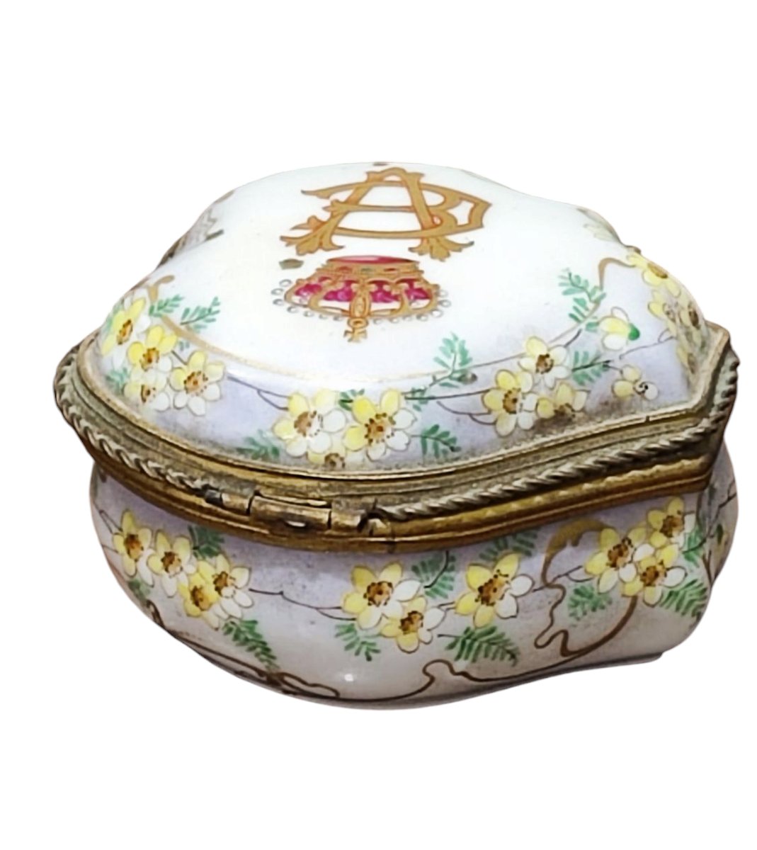 Boîte Ginori En Porcelaine De La Famille Royale De La Maison De Savoie -photo-1