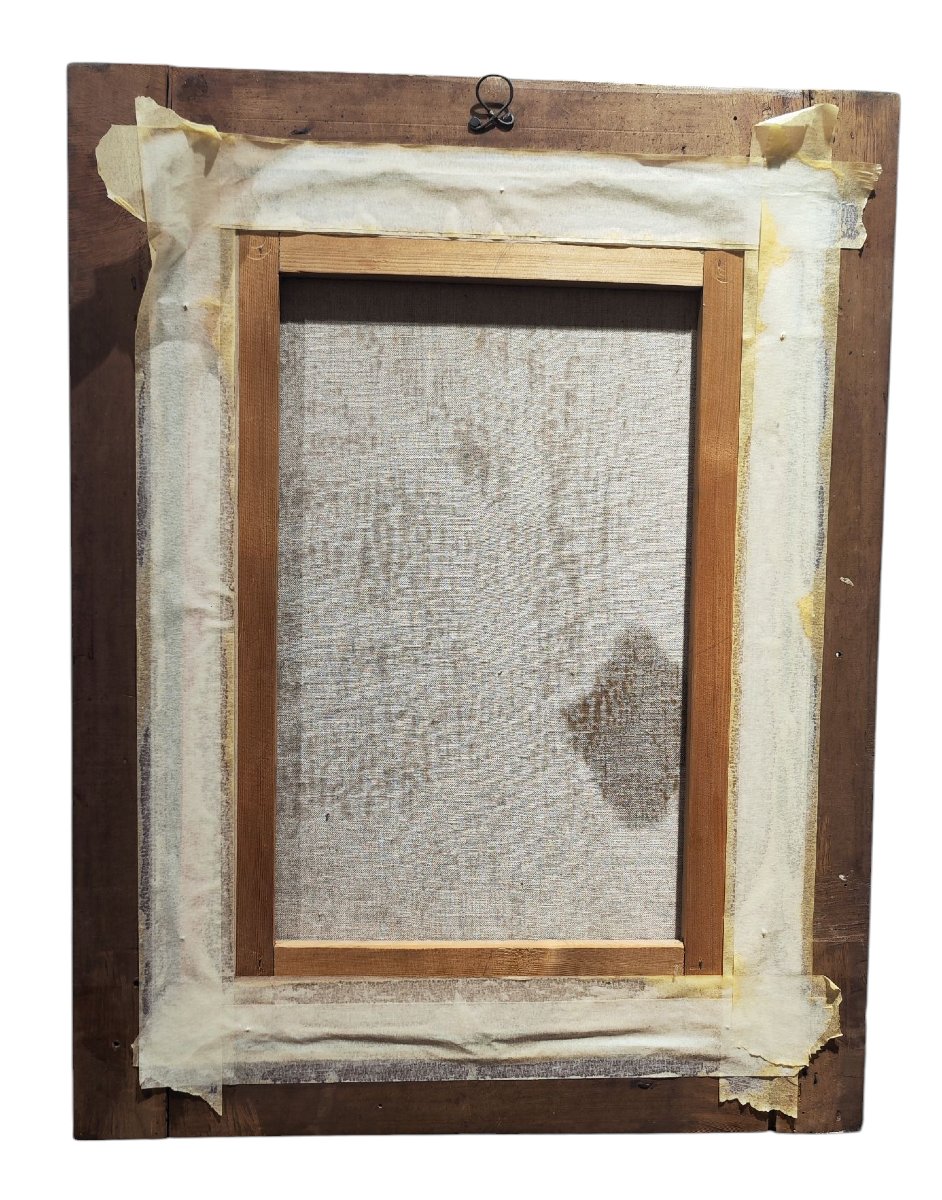 Portrait à l'huile du XIXe siècle-photo-2