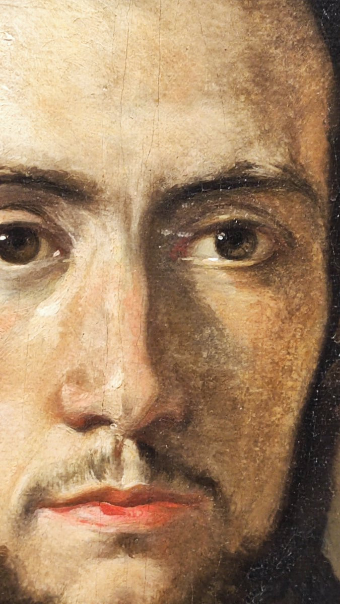 Portrait à l'huile du XIXe siècle-photo-3