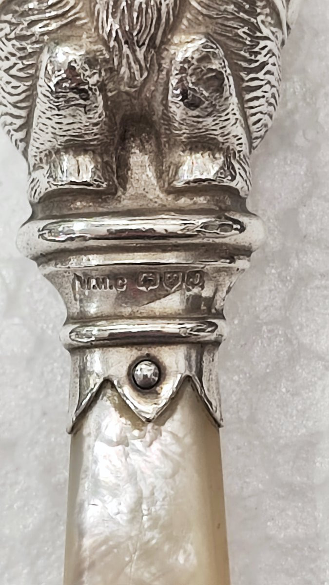 Silver And Mother-of-pearl Baby Rattle-photo-2