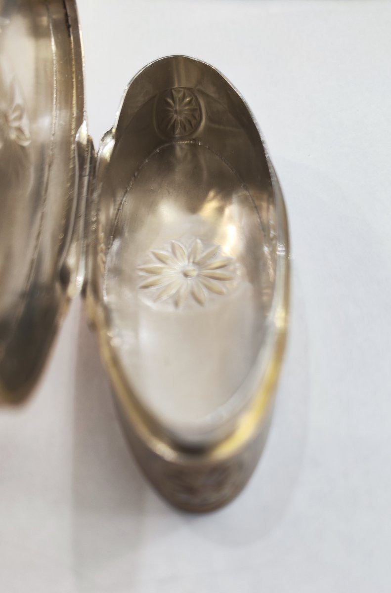 Silver Snuffbox Signed "andré Aucoc"-photo-3