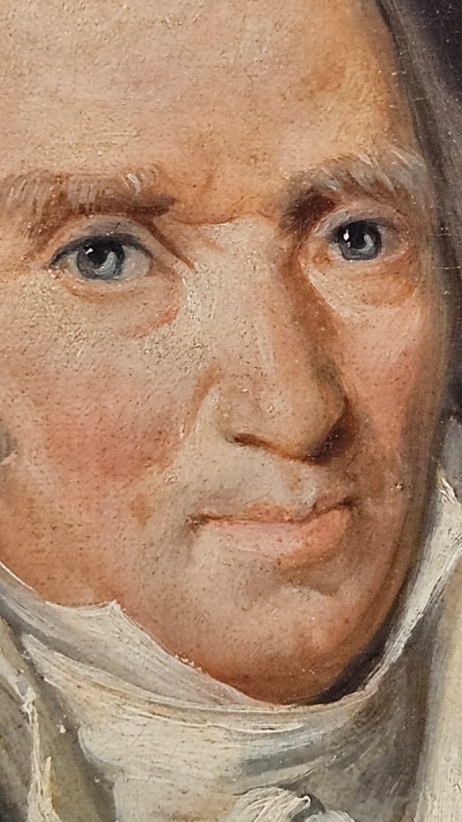 Portrait d'un gentilhomme, huile sur toile, XIXe siècle-photo-4