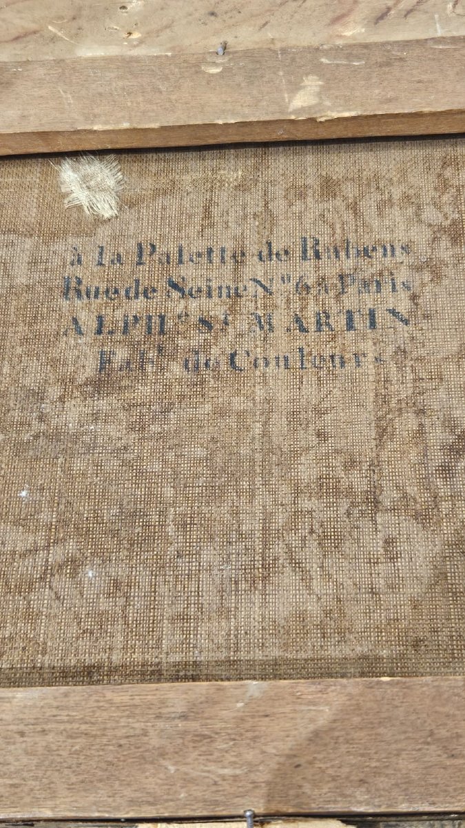 Portrait d'un gentilhomme, huile sur toile, XIXe siècle-photo-5