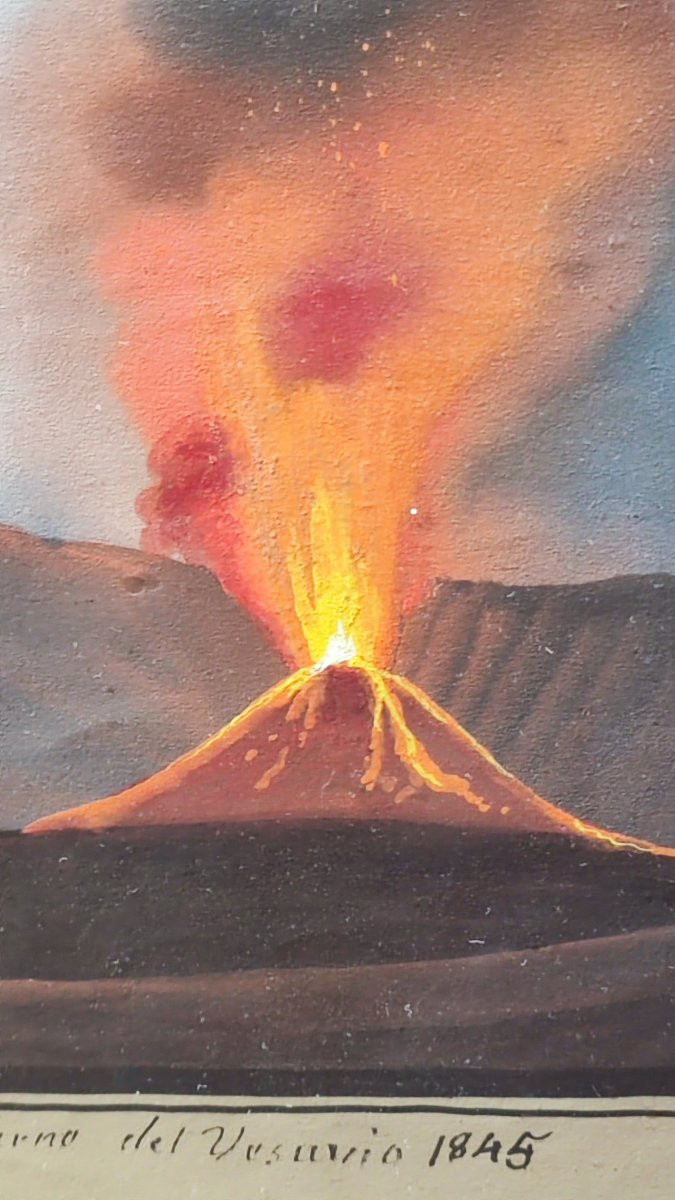 Pair Of 19th-century Neapolitan Gouaches-photo-4