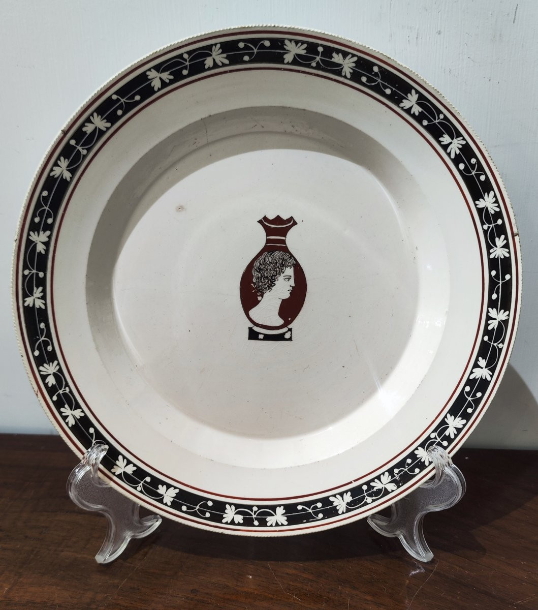 Assiettes Del Vecchio Napoli, XIXe siècle-photo-4