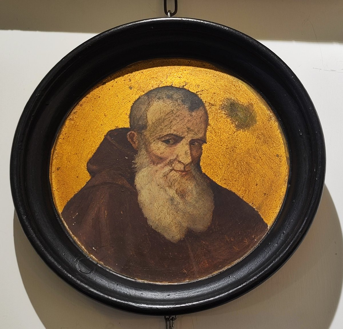 Two Paintings Of Popes, Oil On Panel With A Gold Background-photo-4