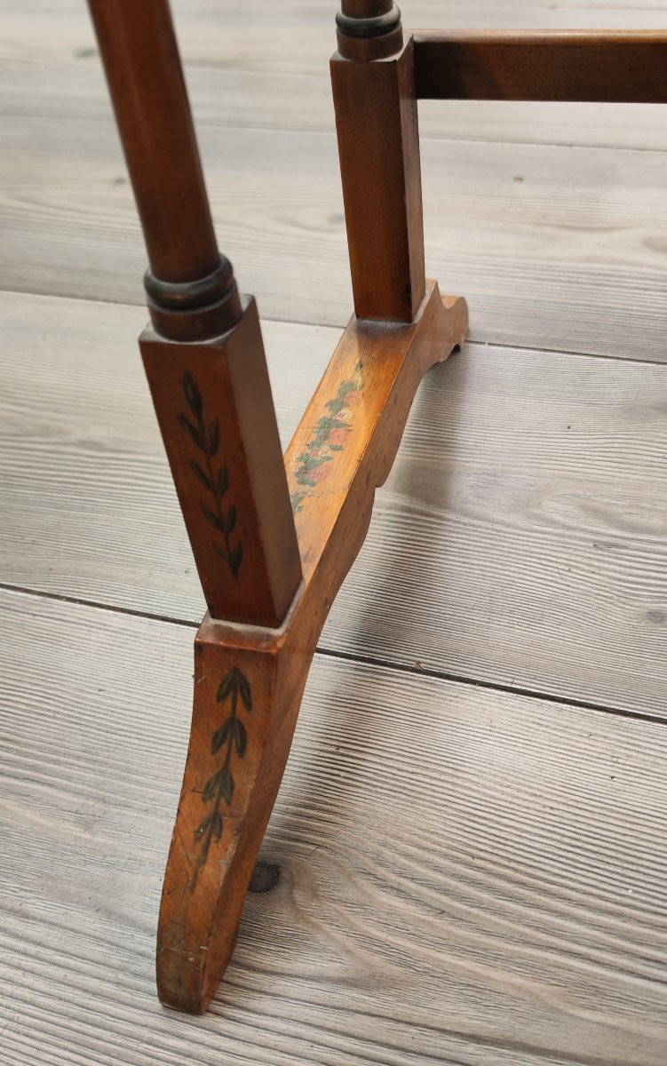 Set Of 19th-century Painted Satinwood Coffee Tables-photo-4