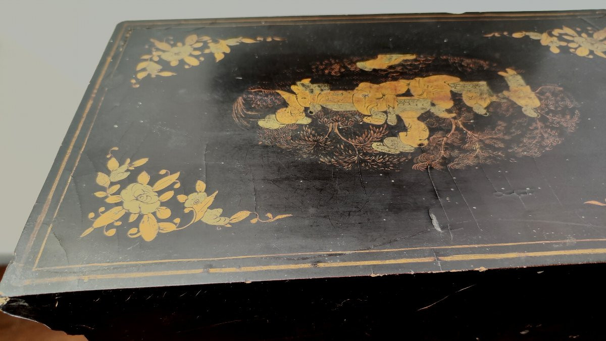 Lacquer Cabinet, Canton, Qing Dynasty, 19th Century-photo-1