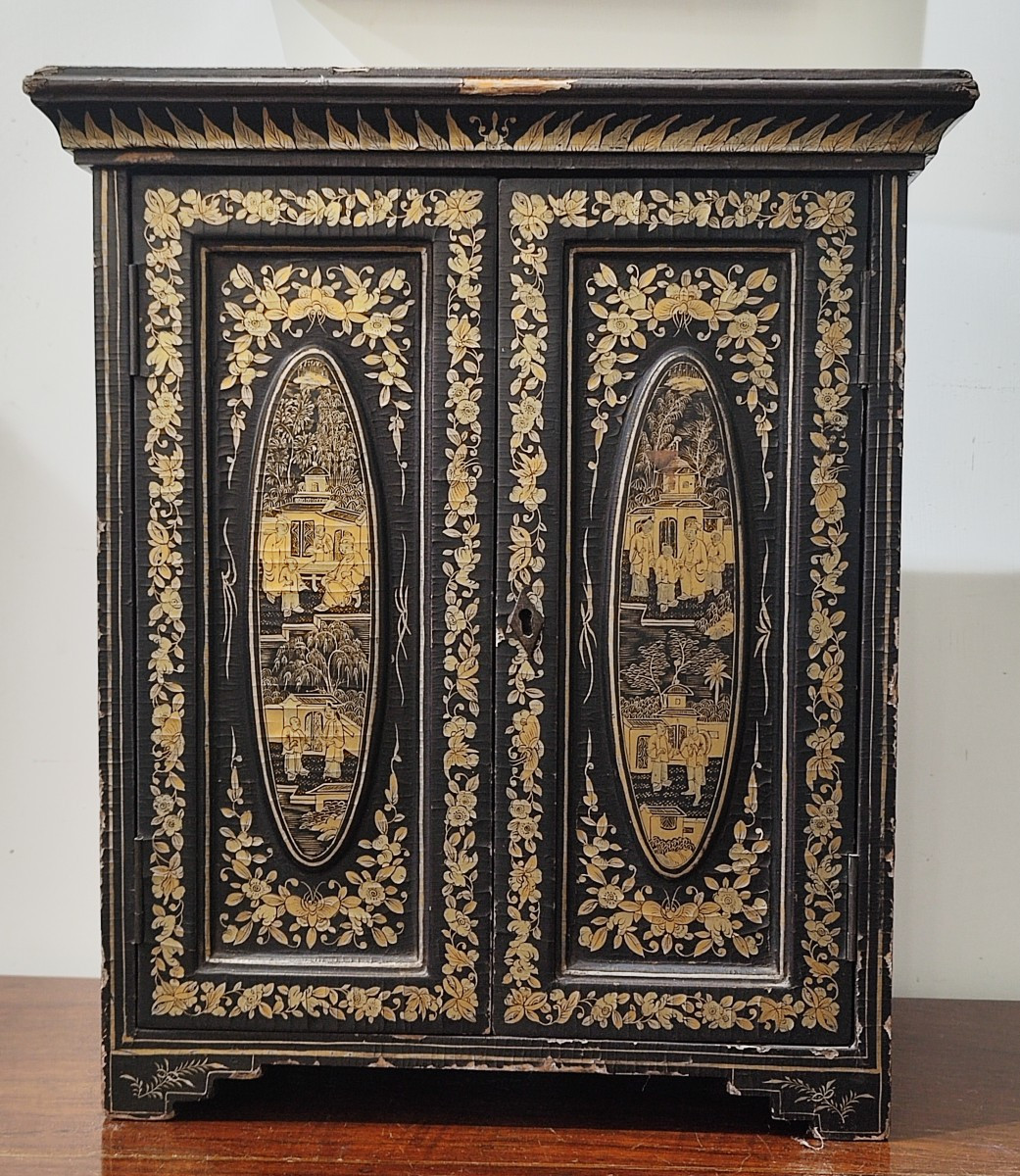Lacquer Cabinet, Canton, Qing Dynasty, 19th Century