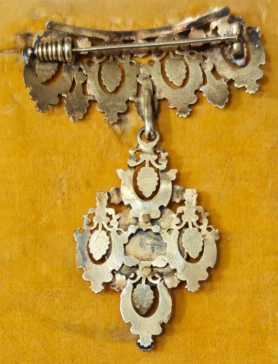 Broche à pièce de monnaie de François Ier de Bourbon-photo-3