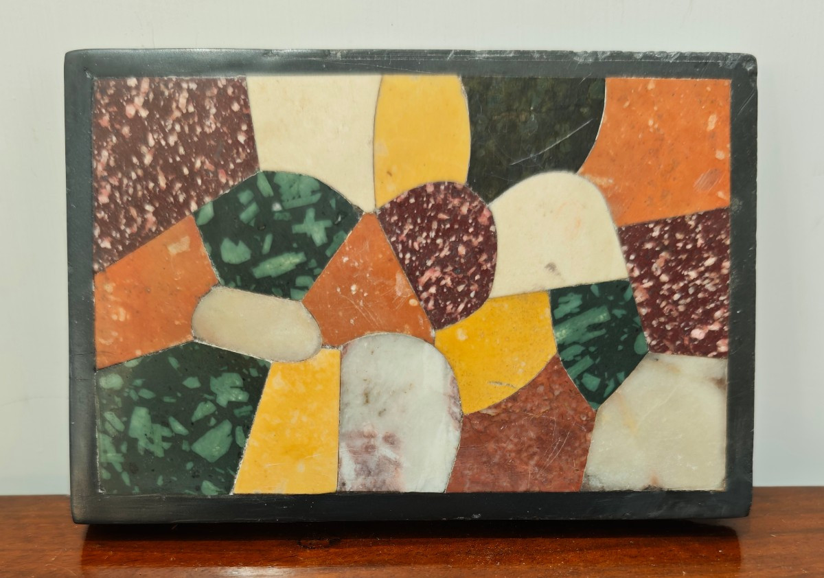 Antique "grand Tour" Paperweight In Antique Marble From The 19th Century
