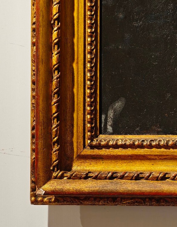 Portrait Of A Lady In A Silk Dress - 18th-century English School-photo-3