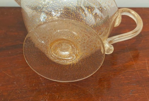 Barovier Sauce Boat With Saucer, Murano, Ca. 1940-photo-4