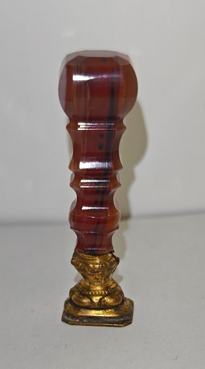 Antique Agate Seal With A 19th-century Case-photo-3
