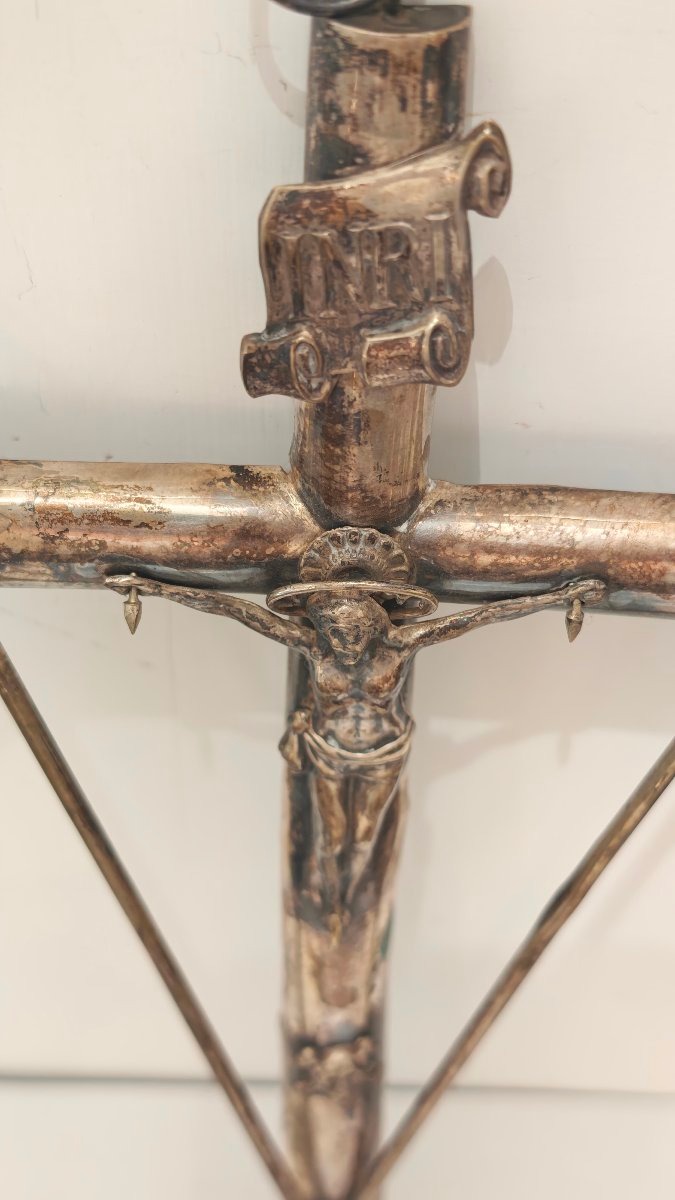 Silver Crucifix Of The Passion, Italy, 19th Century-photo-5