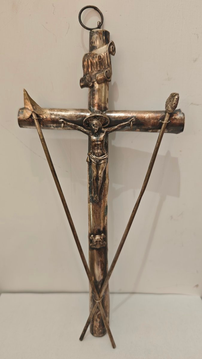 Silver Crucifix Of The Passion, Italy, 19th Century