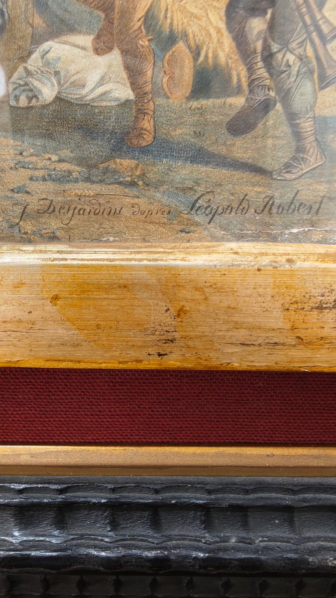Pair Of Antique Watercolor Engravings, 19th-century Grand Tour-photo-4