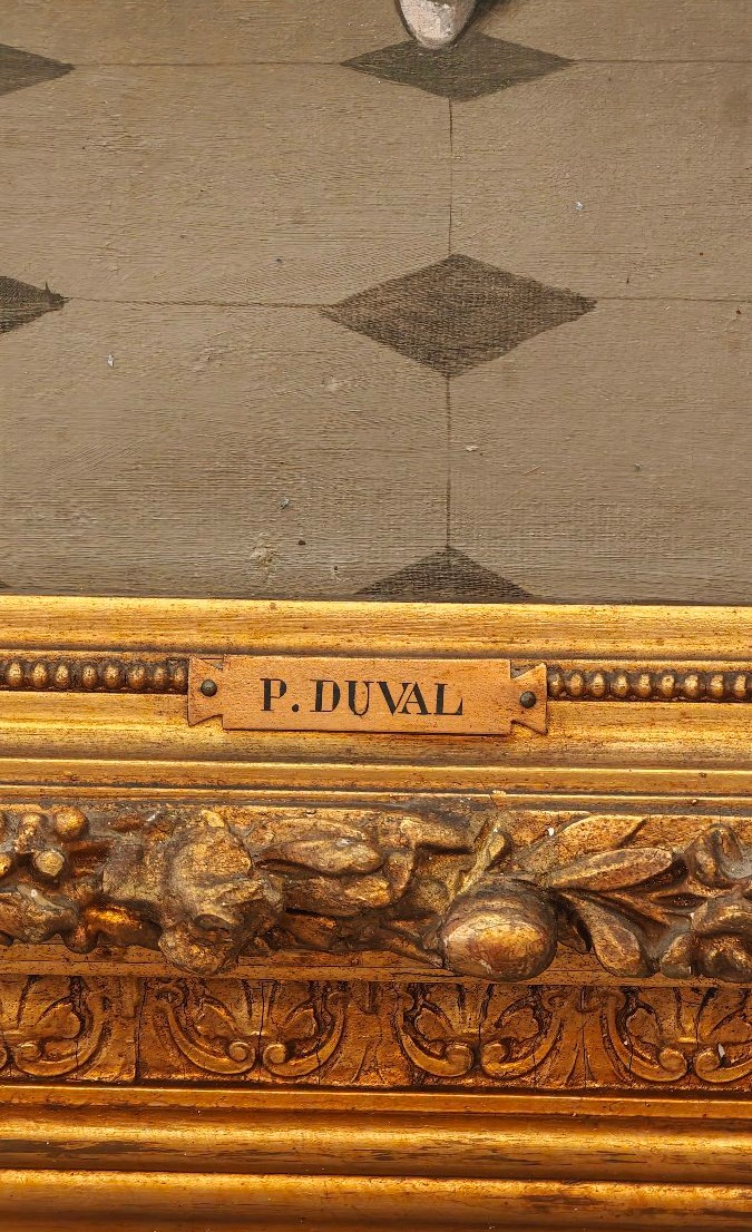 Paire de tableaux du XIXe siècle de P. Duval  Femmes gitanes andalouses Espagne-photo-5