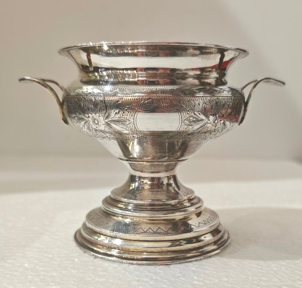 Antique Silver Sugar Bowl, Russia, Moscow, 1885 