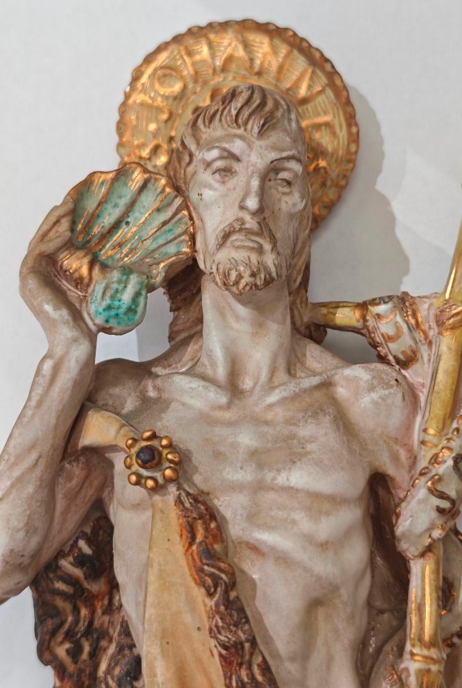 Sculpture Of St. John The Baptist By Prof. Eugenio Pattarino, Florence-photo-2