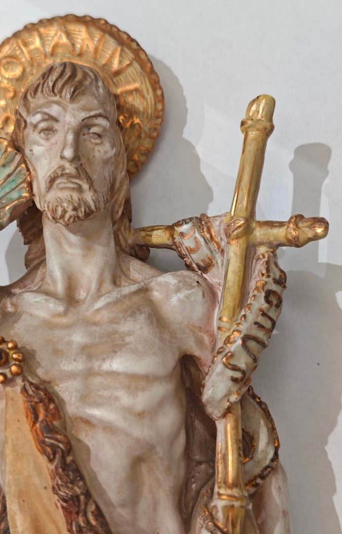 Sculpture Of St. John The Baptist By Prof. Eugenio Pattarino, Florence-photo-1