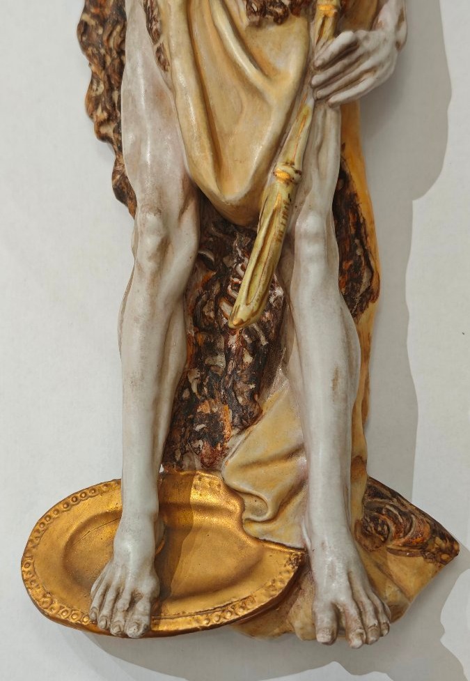 Sculpture Of St. John The Baptist By Prof. Eugenio Pattarino, Florence-photo-5
