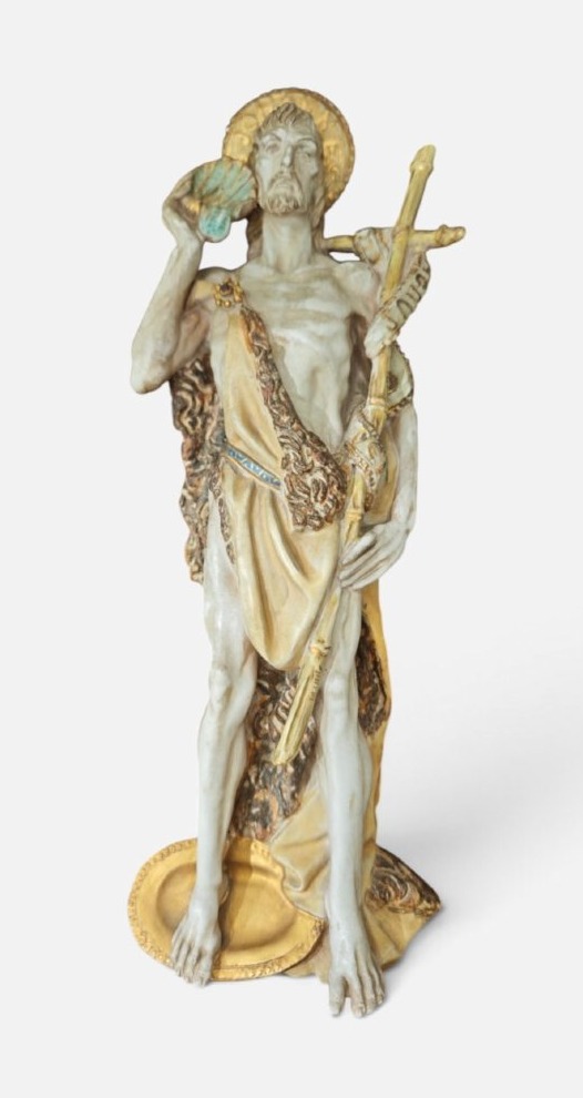Sculpture Of St. John The Baptist By Prof. Eugenio Pattarino, Florence