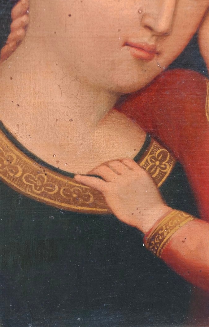 19th-century Painting, Our Lady Of Good Counsel Of Genazzano-photo-6